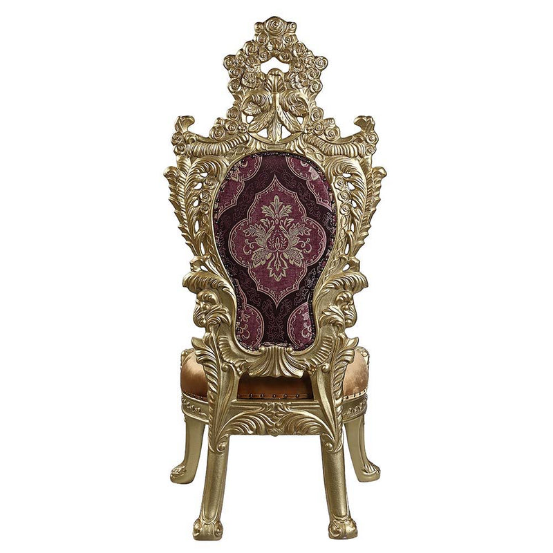 Bernadette - Side Chair (Set of 2) - Pattern Fabric & Gold