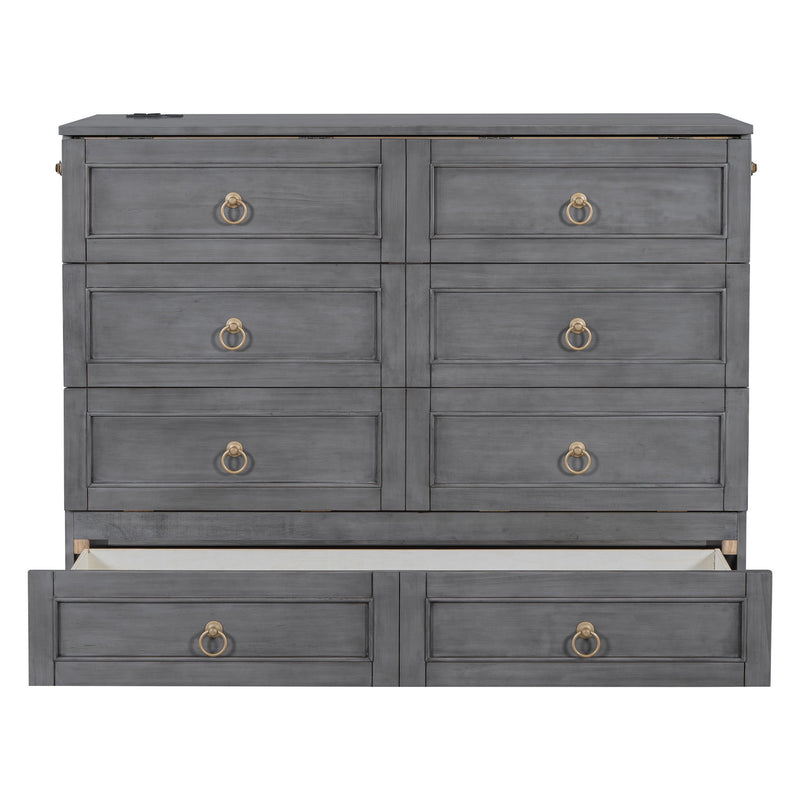 Murphy Bed With Large Drawers And Stylish Design