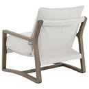 Geneva - Boucle Upholstered Wood Arm Accent Chair - Sand