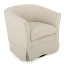 Glitter - Upholstered Swivel Chair With Loose Cover And Curved Back
