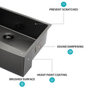 Farmhouse Kitchen Sink, Stainless Steel, Apron Front