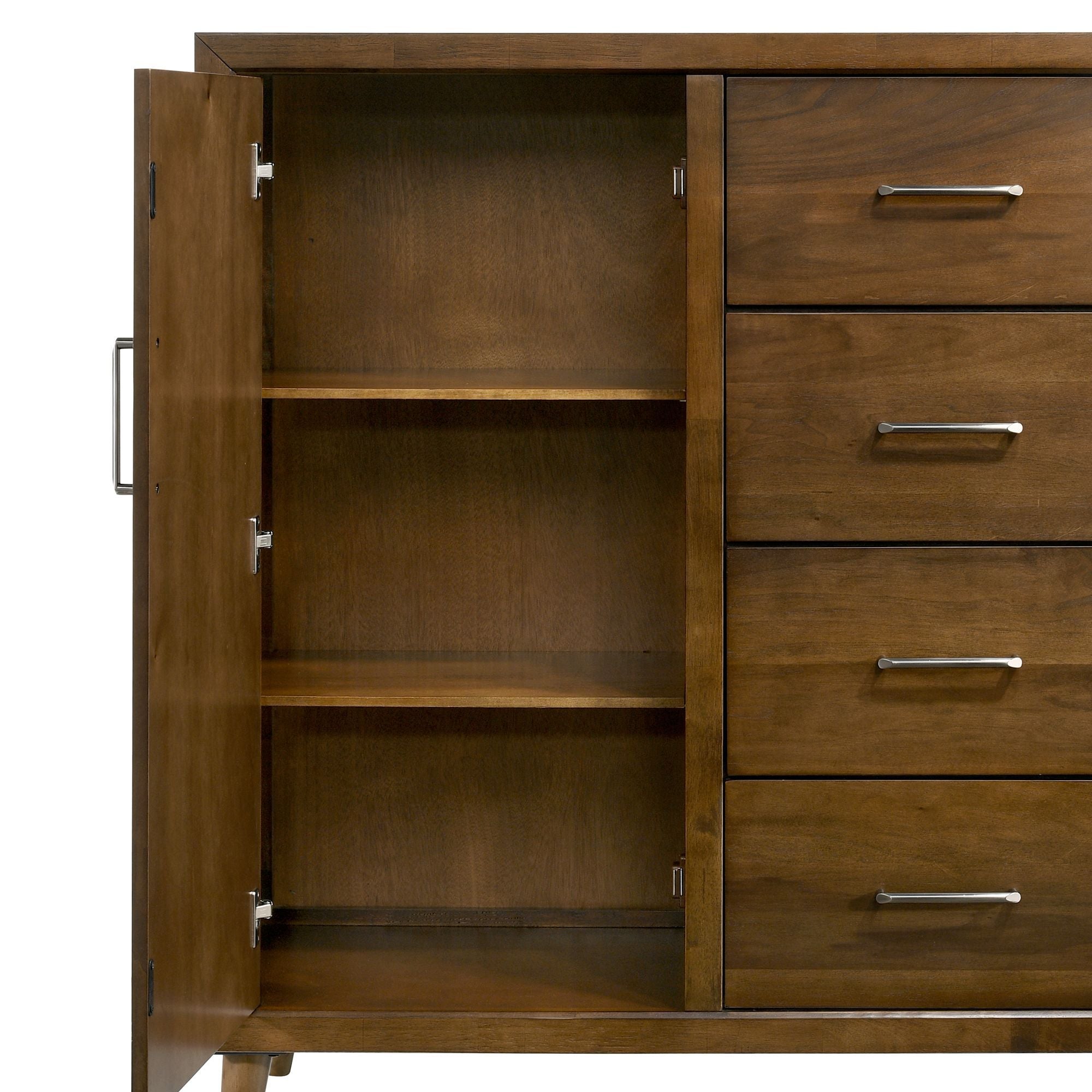 Malibu - 4-Drawer Chest - Walnut - Atlantic Fine Furniture Melbourne FL