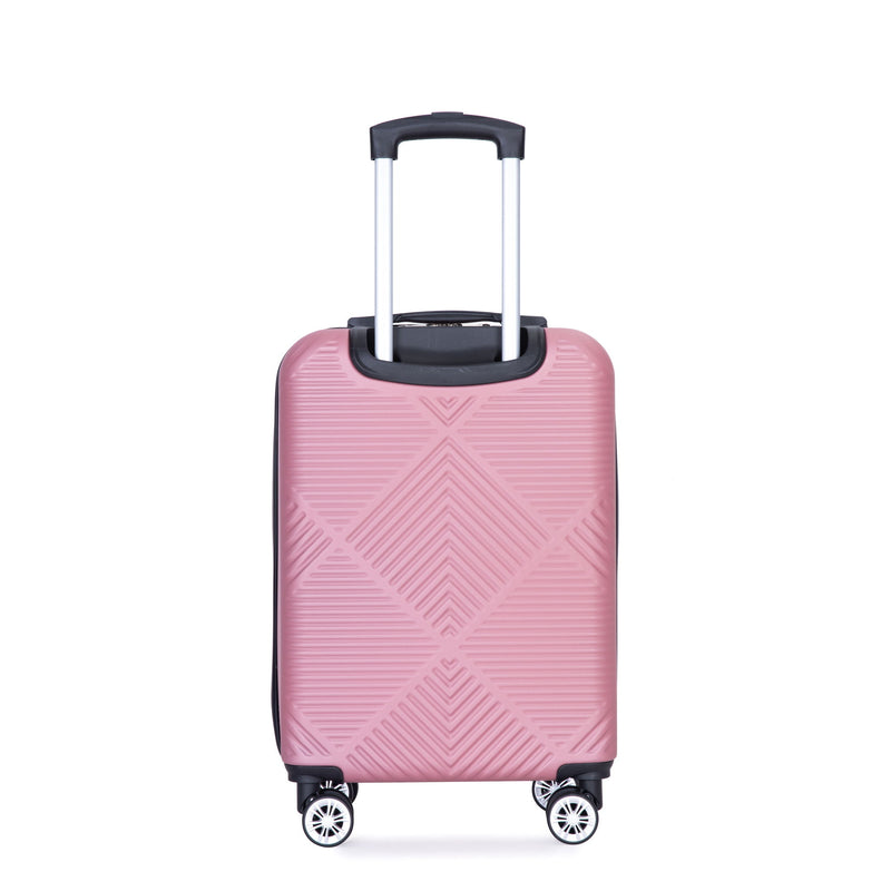 4 Piece Lightweight Suitcase, Makeup Box, Aircraft Wheels