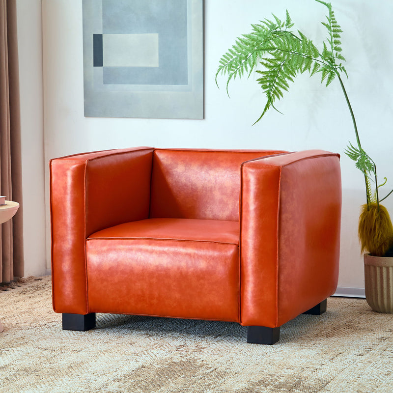 Vortexia - Club Chair With Tuxedo Design