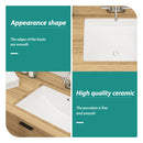 Modern Ceramic Undermount Bathroom Sink With Overflow, High Quality