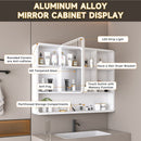 Aluminium Medicine Cabinet Mirror With 3 Colors LED Light And Defogging Function - White