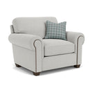 Carson - Fabric Chair, Nailhead Trim