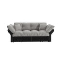 Queen Pull Out Sofa Bed, 3 In 1 Convertible Sleeper Tufted With 2 Soft Pillows
