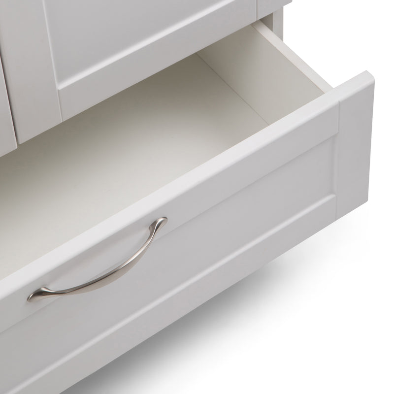 Maile - Laundry Cabinet With Pull-Out Faucet And Abs Sink - Pure White