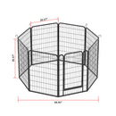 Heavy Duty Metal Playpen With Door, Dog Fence Pet Exercise Pen