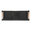 Giovanna - 3 Seater Sofa With Aluminum Frame And Water Repellence Cushions - Black