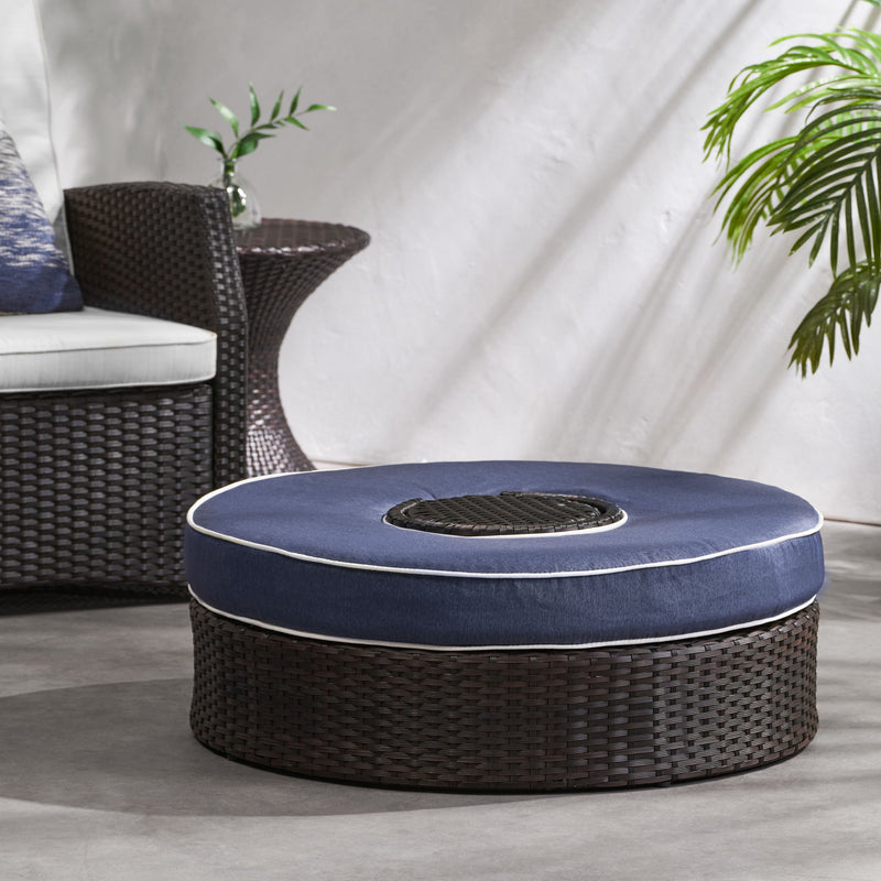 Madras - Ottoman With Ice Bucket