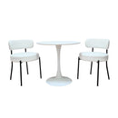 Mid-Century Modern Dining Chair With Curved Backrest