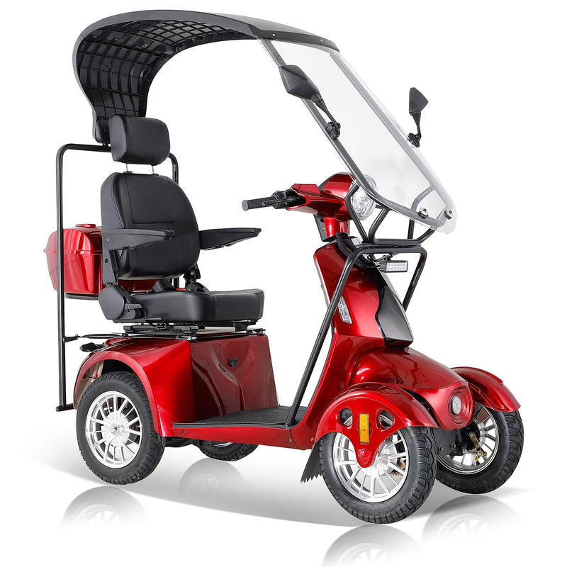 Fastest Mobility Scooter With Four Wheels For Adults & Seniors - Red