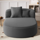 Modern Chaise Lounge Sofa Boneless Couch With Supportive Pillows