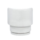 Modern 360 Degree Swivel Back Sofa Chair With Storage Space Boucle, Perfect For Bedroom And Living Room - Beige