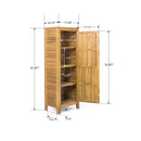 Whitney - Acacia Wood Cabinet For Indoor And Outdoor Storage - Teak