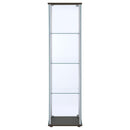 Bellatrix - 4-Shelf Clear Glass Curio Cabinet