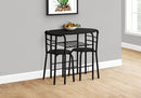 3 Pieces Dining Table Set, Small, Contemporary & Modern
