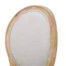 French Country Inspired Dining Chair With Iconic Round Backrest