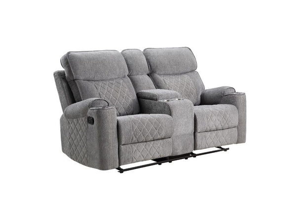 Aulada - Loveseat - Gray Fabric