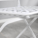 3 Piece Patio Bistro Set, Folding Outdoor Furniture with USA Mosaic Table and Chairs, 
Portable Metal Frames for 4th of July, Balcony, Backyard, Poolside, Porch, American Flag