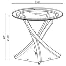 Brooke - Round Glass Top Coffee Table Set