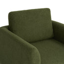 360° Modern Swivel Accent Chair Round Armchair, Thick Padded Single Lounge Sofa Upholstered Comfy