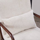 Accent Chair With Pillow And Wood Frame