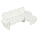 Convertible Futon Sofa Bed With Adjustable Backrest, Reversible Chaise Lounge And 2 Removable Armrest Pillows