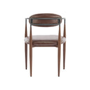 Modern Luxe Dining Arm Chair Set With Upholstery