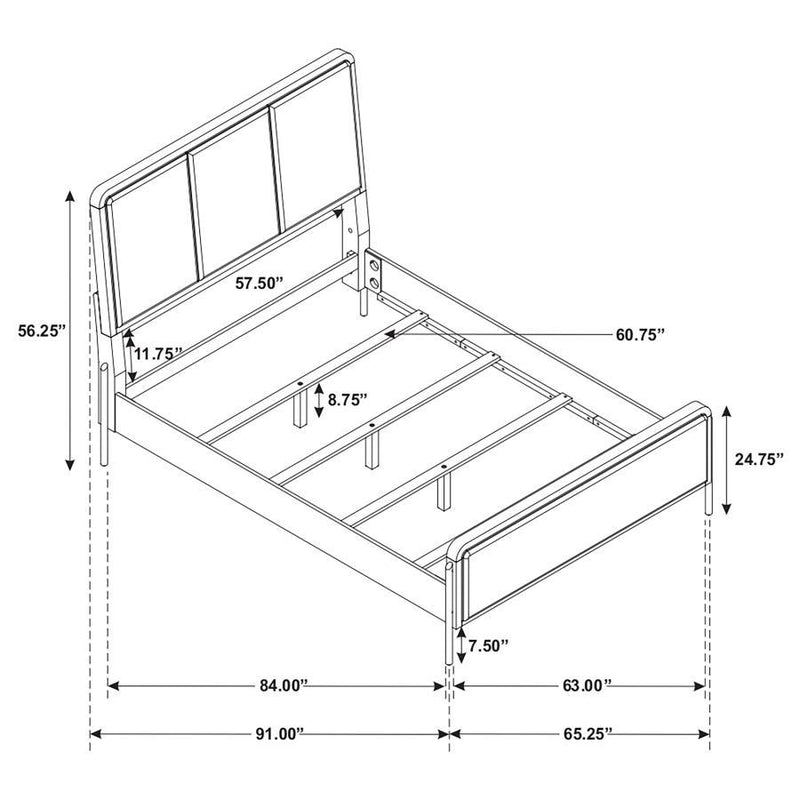 Arini - Upholstered Panel Bed