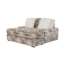 Julia - Lounger Sofa With USB - Gray