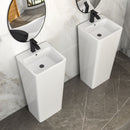 Pedestal Sink 16" For Powder Rooms - White