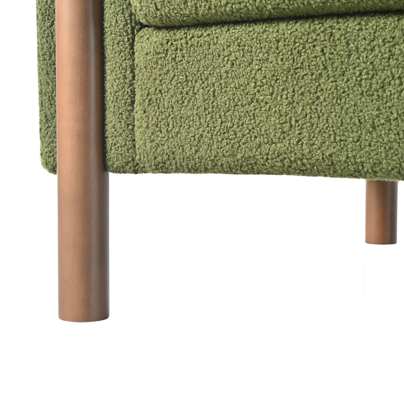 Oversized Accent Chair With Curved Armrests