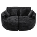 Boneless Design Upholstered Sofa Bed With Cup Holders