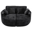 Boneless Design Upholstered Sofa Bed With Cup Holders