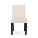 Contemporary Dining Chair With Upholstered Seating And Tapered Legs