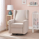 Landau Contemporary Fabric Upholstered Swivel Recliner