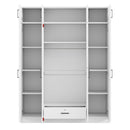 Contemporary 4 Door Wardrobe With 1 Drawer And Top Cabinet