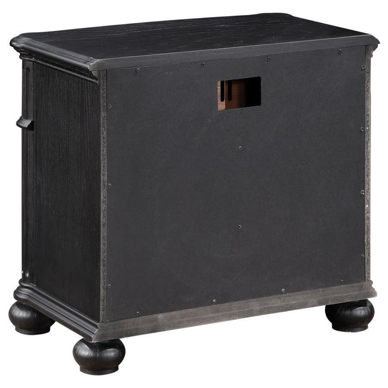Celina - 3-Drawer Nightstand - Black