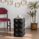 Side Table With 3D Embossed Pattern Design