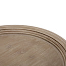 French Country Style Accent Table With Hourglass Design