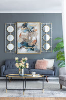 3 Mirror Piece Wall Mirror InRectangular Frame, Home Wall Decor For Bedroom Living Room