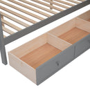 L Shaped Bunk Bed With 3 Drawers, Portable Desk And Wardrobe