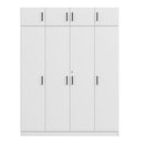 Contemporary 4 Door Wardrobe With 1 Drawer And Top Cabinet
