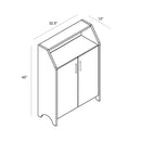 Modern Shoe / Storage Cabinet Two Door With 4 Shelves