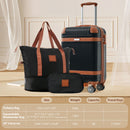 Hardshell Luggage Sets 3 Piece Carry On Suitcase Double Spinner Wheels With Tsa Lock