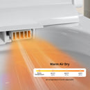 Smart Toilet With Bidet Seat Built In, Auto Open / Close Seat, Foot Sensor, LED Display - White