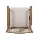 Outdoor Acacia Wood Patio Dining Armchair (Set of 2)